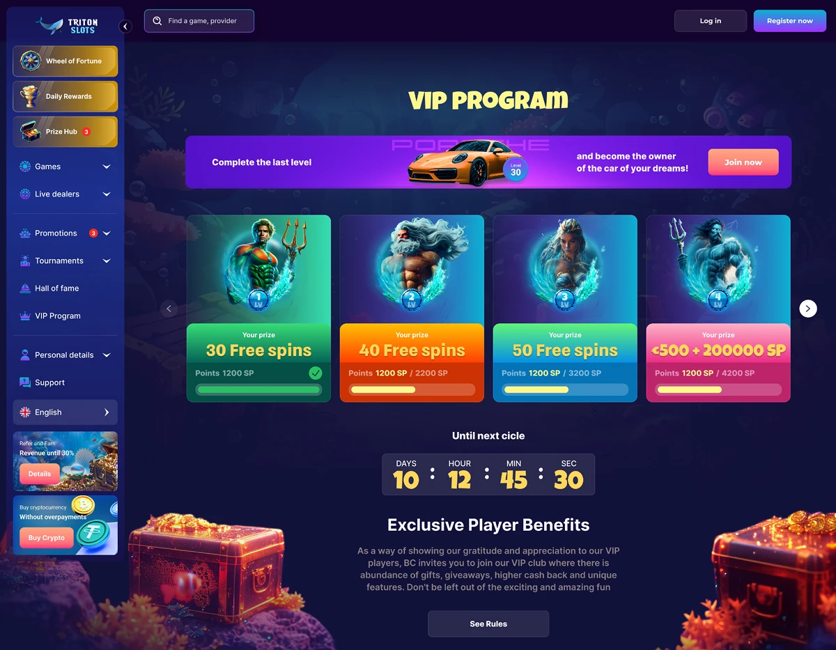 Triton Slots διαδικτυακά