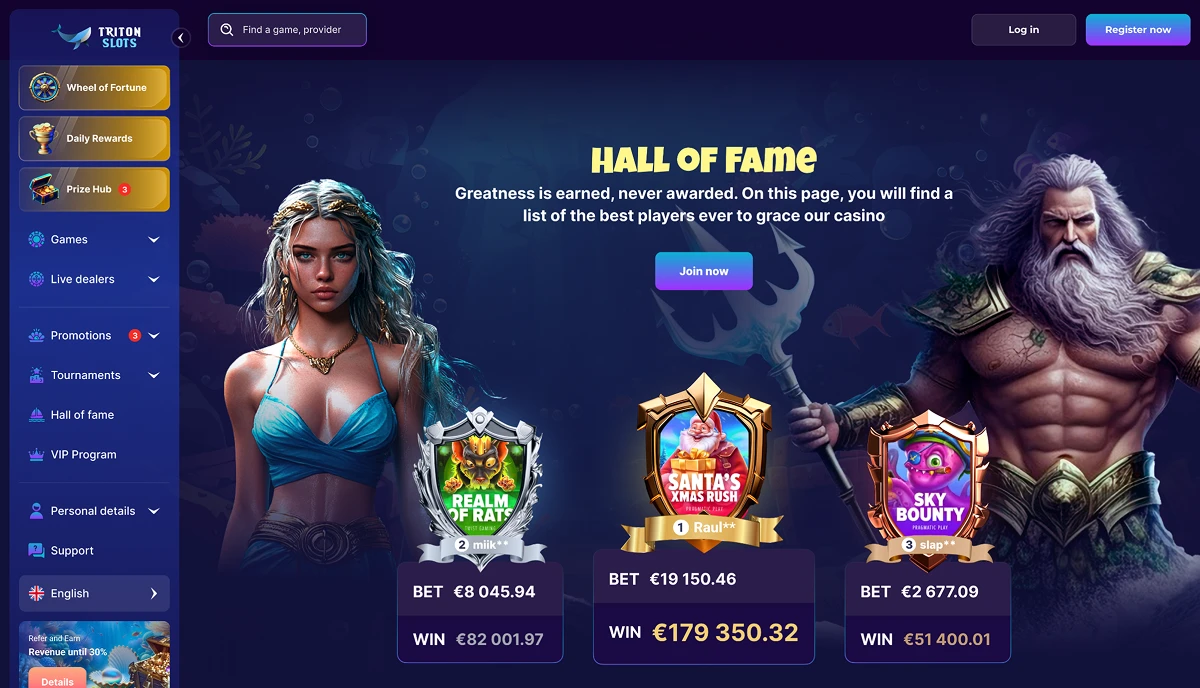 Triton Slots δικτυακός τόπος
